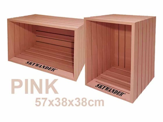Růžová nábytková bedýnka PINK
