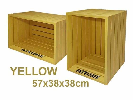 Žlutá nábytková bedýnka YELLOW
