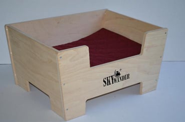 pelíšek pro psa ALBI 100x80cm - ALBI červená pik L